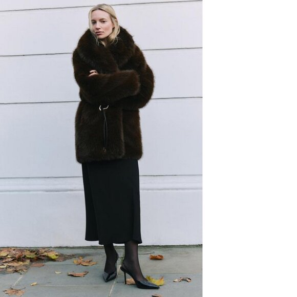 Zara Black Patent Sling Back Pumps, NWT, 7.5 - Picture 10 of 11